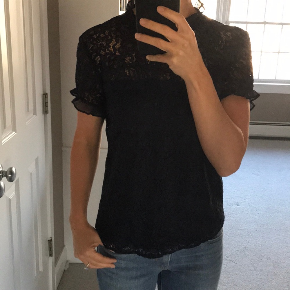 NWT Lace Top from Banana Republic Size M, Blue